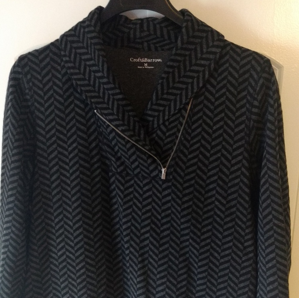 Croft and Barrow Zip Front Jacket